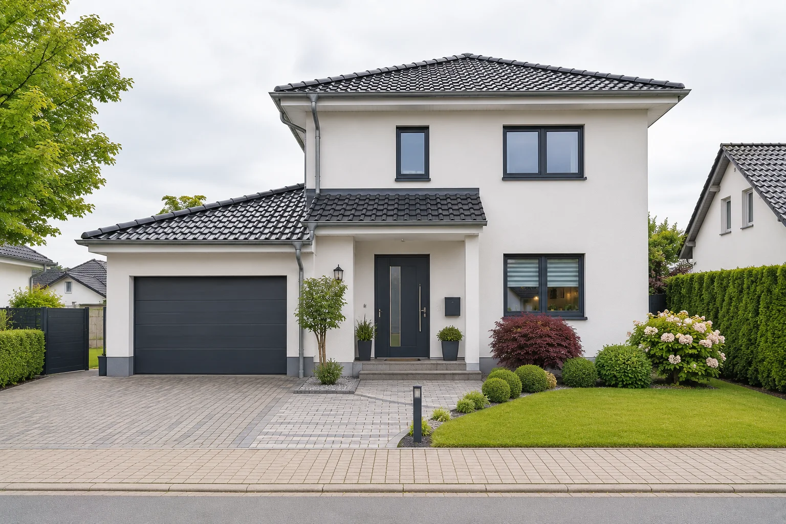 Einfamilienhaus mit gepflegtem Vorgarten
