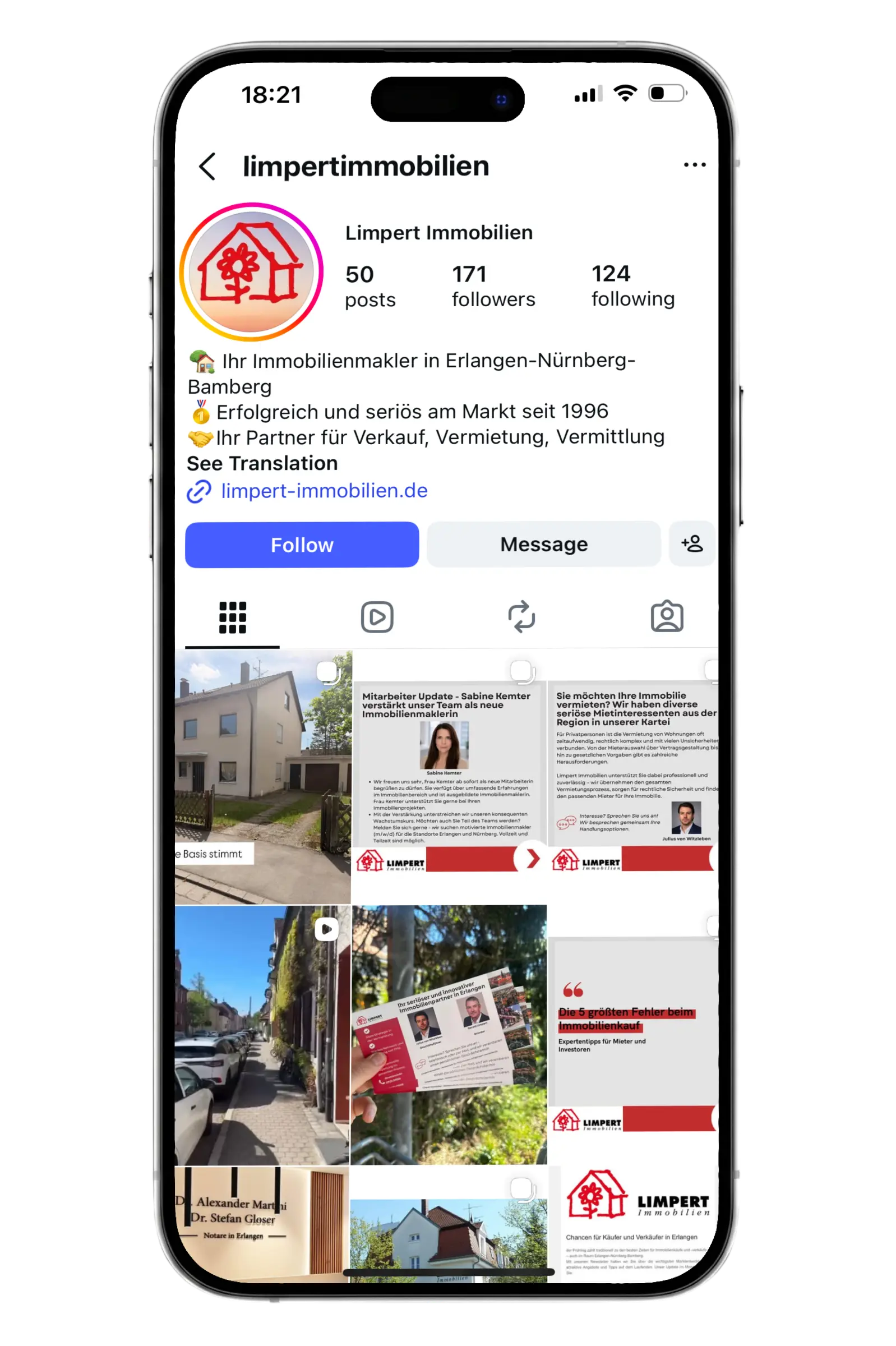 Limpert Immobilien Instagram